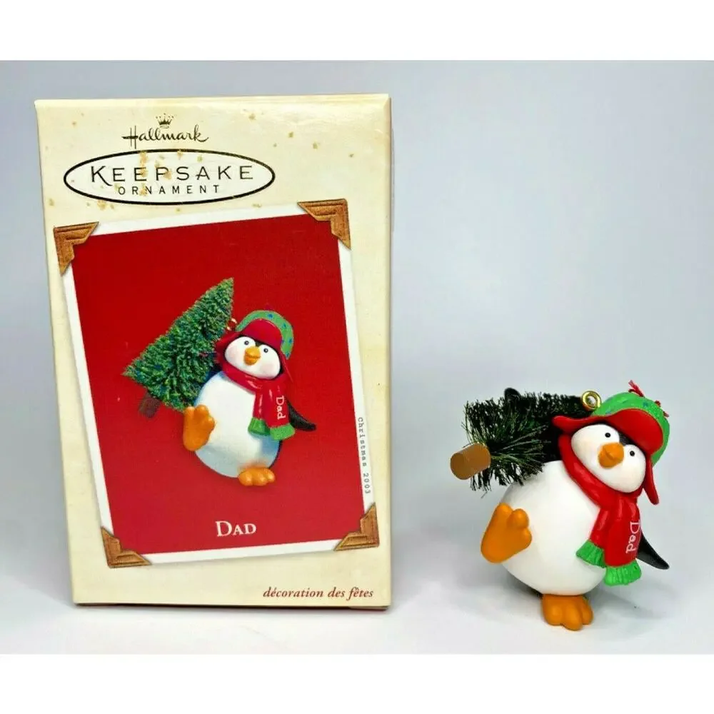 2003 Hallmark Dad Penguin Ornament U65 8898‎